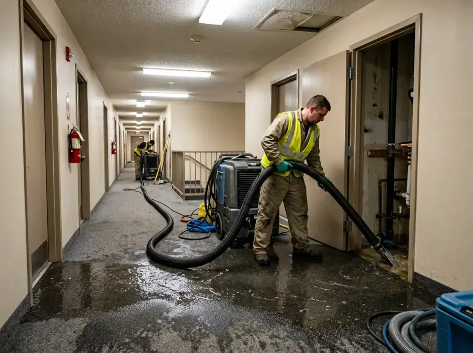 multi-unit-apartment-hallway-f-005 — frequently asked questions, Emergency Burst Pipe Water Extraction & Removal in Locust V…